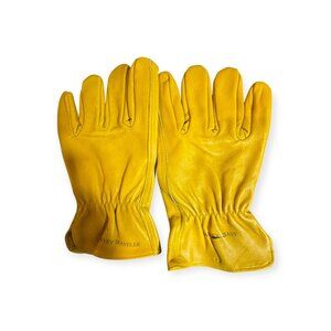 Harvey Traveler Yellow Leather Work Gloves – Size Large